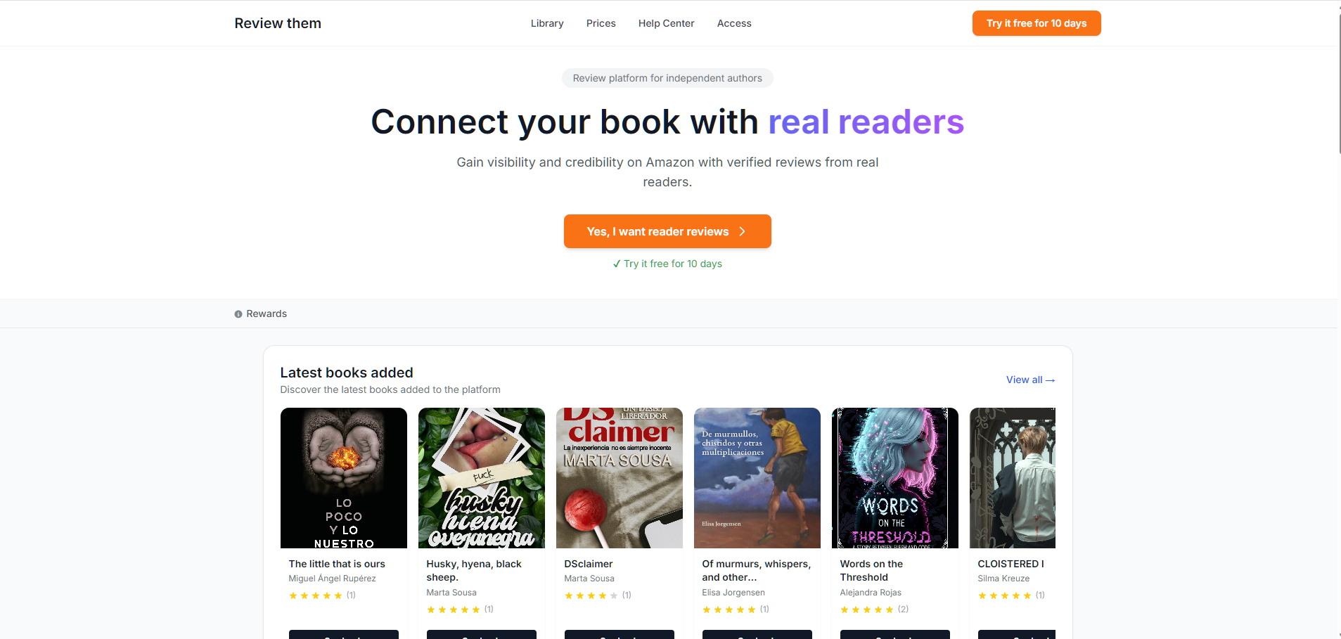 Book review platform